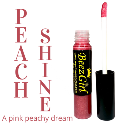 Peach Shine Lip Gloss - A pink peachy dream