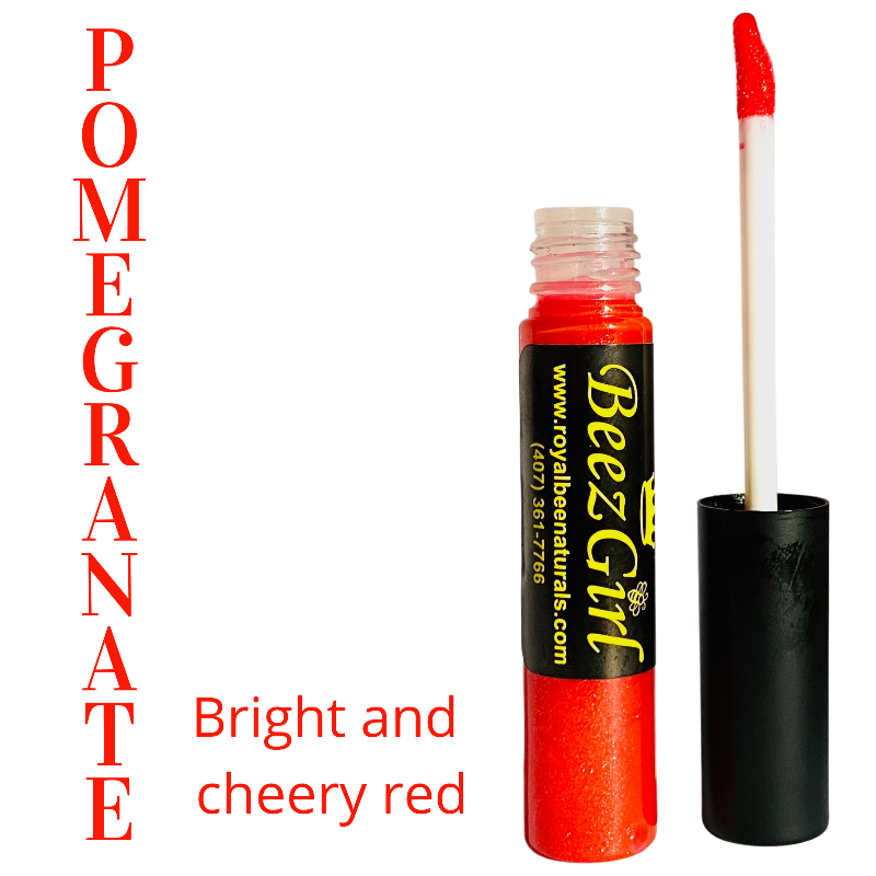 Pomegranate Lip Gloss - Bright and cheery red