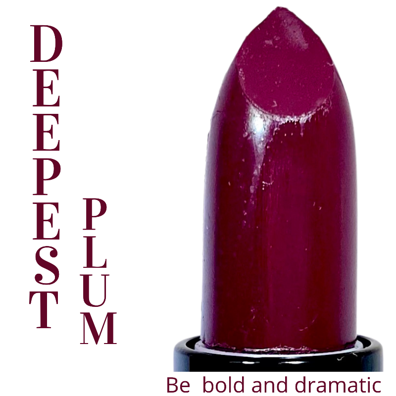 Deepest Plum Lipstick - Be Bold and Dramatic