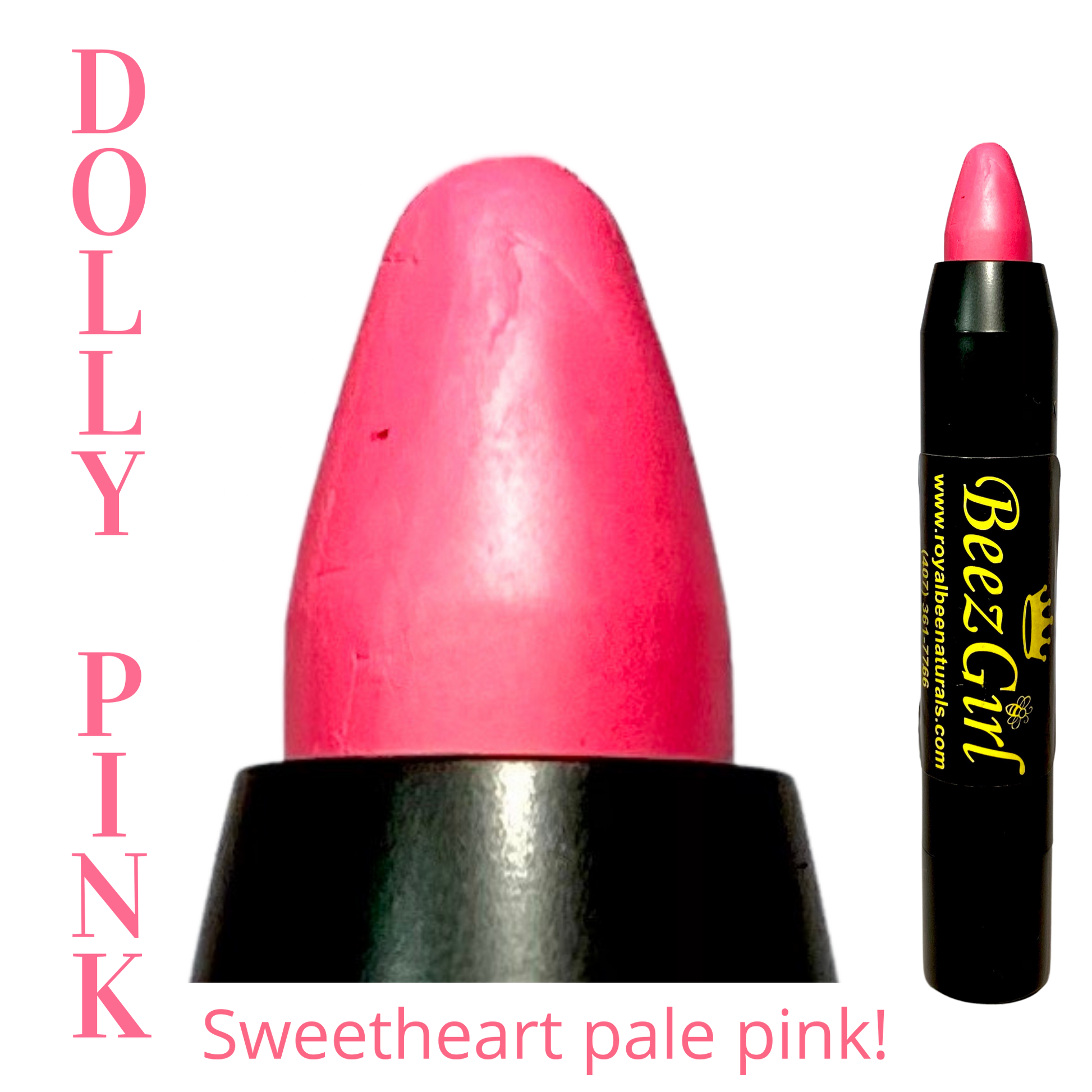 Dolly Pink Lipstick - Sweetheart pale pink