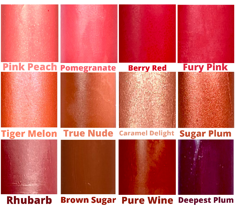 Picture: Swatches of all twelve colors